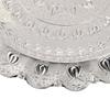Turkish Tea Coffee Serving Tray Vintage   Embossed Pattern Round Coffee Plate for Bar Outdoor   Dessert