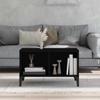 Black Coffee Table 60 X 50 X 36.5 Cm Particleboard