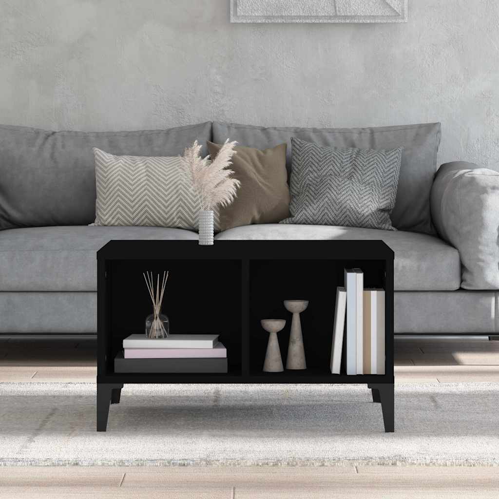 Black Coffee Table 60 x 50 x 36.5 cm Particleboard