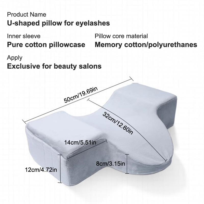 1Pcs Memory Pillows For Eyelash Extension Soft Lashes Pillow For Salon Or Sleeping Velvet Material Pillow Makeup Tools