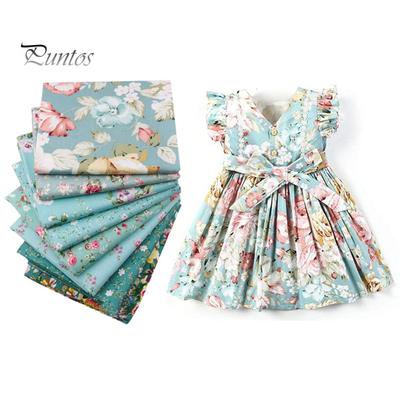 8 stuks katoenen stof anti-pilling kleurloos scheurbestendig vochtopname vrij om te knippen doe-het-zelf wasbare bloemen patchwork stof Home Supply