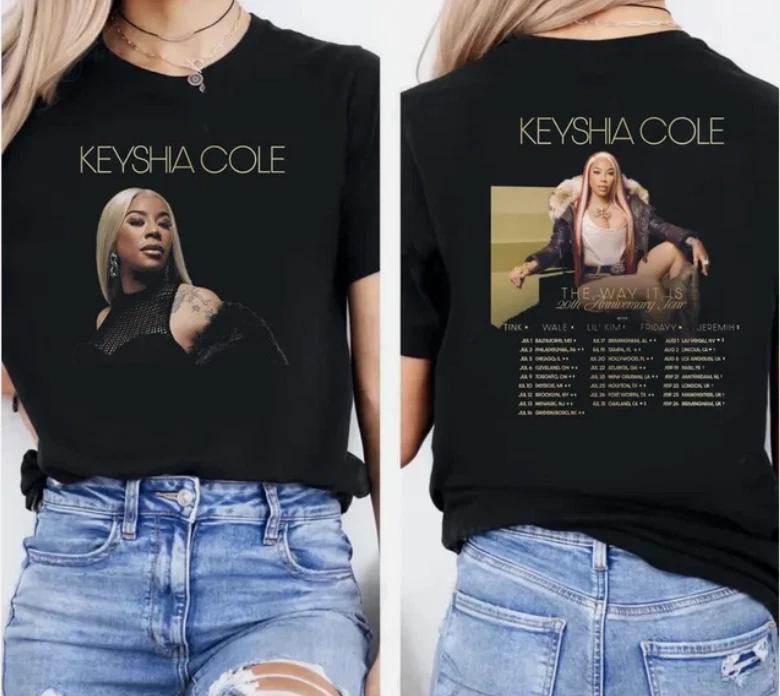 Тур-футболка Keyshia Cole, Тур 2025 Футболка Keyshia Cole S