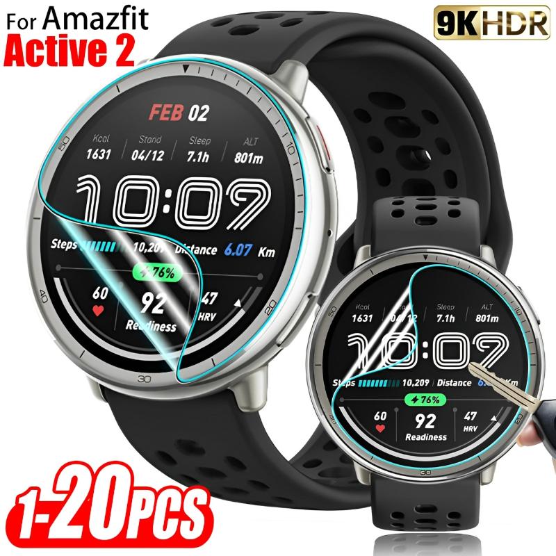 1-20PCS Soft Hydrogel Film for Amazfit Active 2 Anti-scratch Screen Protector Curved Soft Edge Protector Film for AmazfitActive2