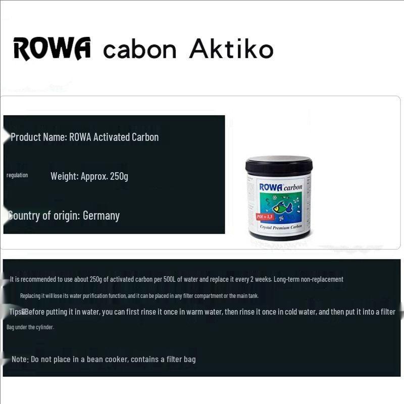 

ROWA Activated Carbon for Freshwater and Saltwater - Strong NO3 Adsorption, Durable, Large Surface Area.