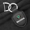 KITD7 Auto Reiner Farb Schlüsselanhänger Anhänger Schlüsselring Für Männer Frauen Geschenk Für Skoda octavia 2 a7 a5 rapid fabia yeti superb SCALA Zubehör