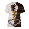 T-shirt Stampata 3D Gelato da Uomo Modello Dessert al Cioccolato Magliette Estive Casual Larghe Girocollo Manica Corta Magliette per Bambini