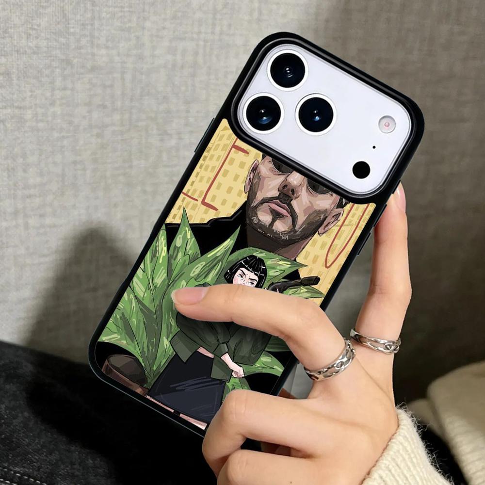 Capa Case for iPhone 17 Air 16 Pro Max 15 Plus 11 13 Mini 14 12 Back Phone Cover Killers Leon Uncle Girl