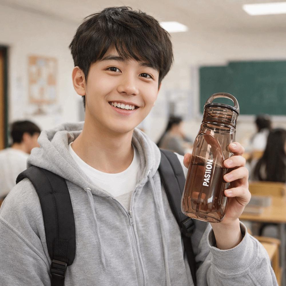 Прозора Портативна Чашка для Води Герметична Чашка для Холодних Напоїв Спортивний Інвентар для Тренувань