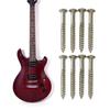 8Pcs Guitar Neck Plate Screws Replacement Electric Guitar Screws Neck Plate Mounting Screws Electric Guitars Part