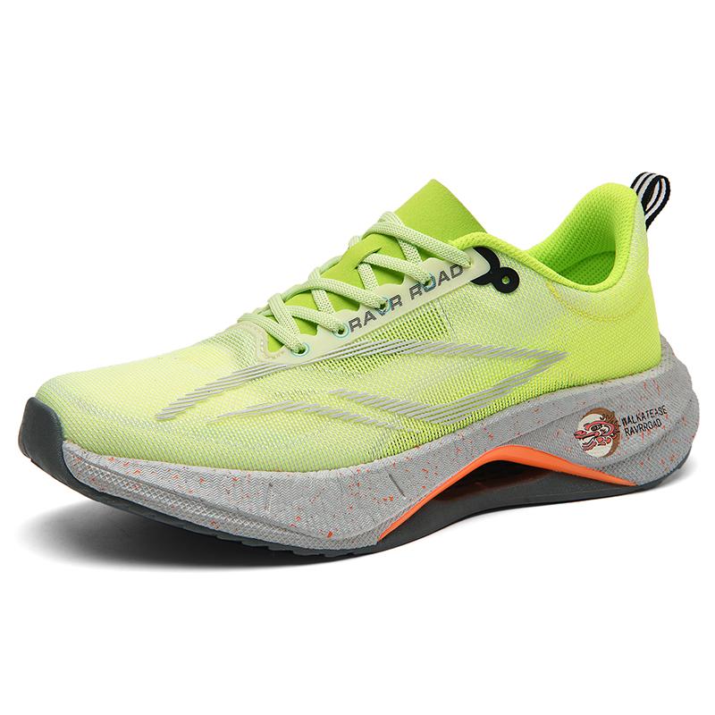 

Summer Breathable Sports Shoes Full Length Carbon Fiber Board Casual Shoes Lightweight Durable Thick Soled Running Shoes 43 зелёный