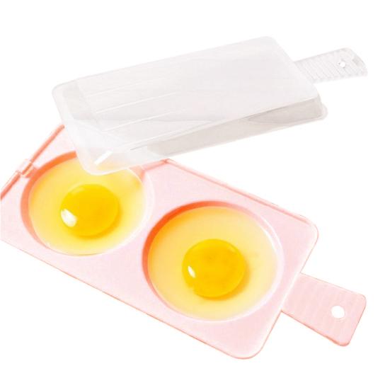 2 Slots Creative Microwave Oven Moisture Egg Steamer Poacher Cooker Kitchen Tool