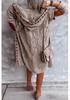 2025 Spring Women's Patchwork Hooded Appliqué Knit Cardigan Sweater - 10 Colors