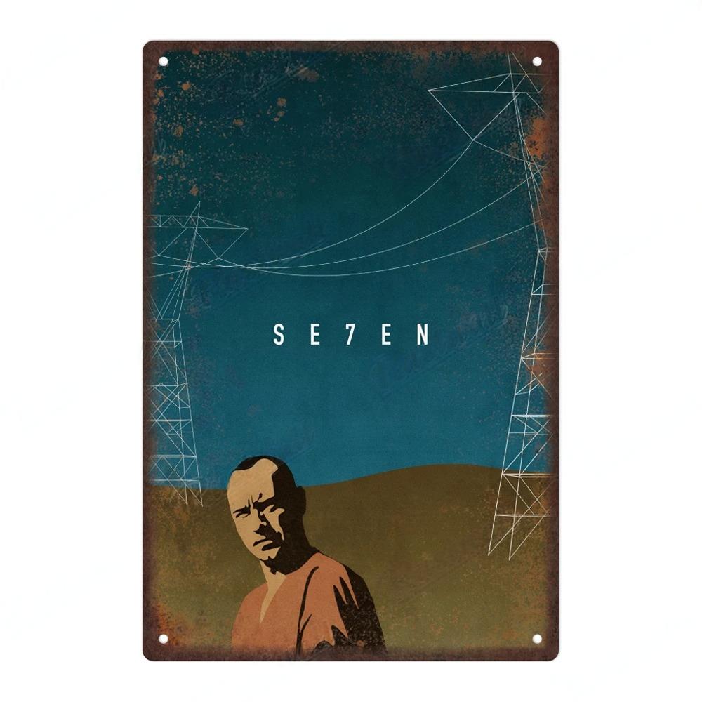 Classic Movie Metal Poster Decor Plates Vintage Metal Tin Plaque Poster for Pub Bar Wall Art Man Cave Decorative Plates Decor
