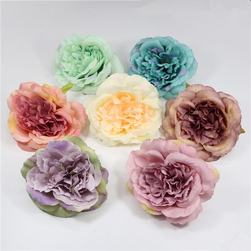 

3шт пион цветочные головки декоративный скрапбукинг искусственный цветок для украшения дома