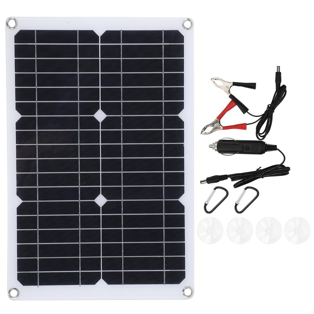 20W 18V Monocrystalline Silicon Solar Energy Cell Panel Outdoor Phone Car Battery Charger