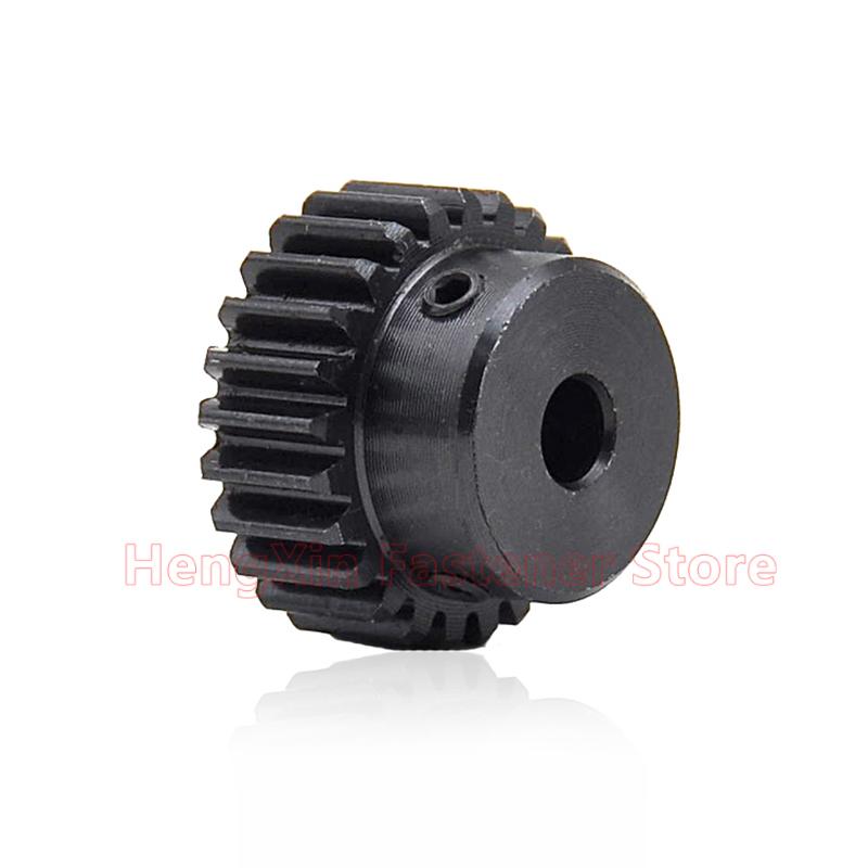 1pcs 18T-27T 1.25M Step Spur Gear 1.25 Mod 18/19/20/21/22/23/24/25/26/27 Teeth 45# Steel Motor Gear Cylindrical Gear Bore 4-17mm