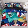 American Statue of Liberty Soft Duvet Cover King/Quen Sized Dimensions for Children Kids Tens Adult Peoples New York Famous Atractions Comfortable