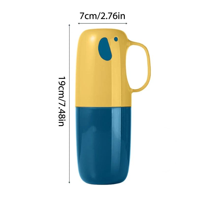 Travel Storage Mouthwash Cup Sealed Portable Toothbrush Containers Household Dustproof Toothpaste Storage Box Bathroom Tumblers