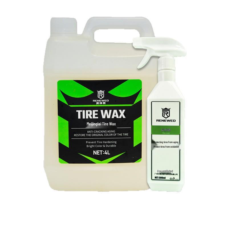 Tire Shine & Protection Wax: Durable Blackening, Anti-Aging Coating for Enhanced Glaze and Maintenance