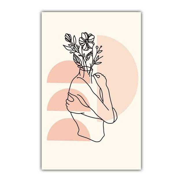 Nordic Abstract Art Figure Canvas Painting Minimalist Lines Matisse Poster Office Living Room Bedroom Home Decoration Mural No Frame