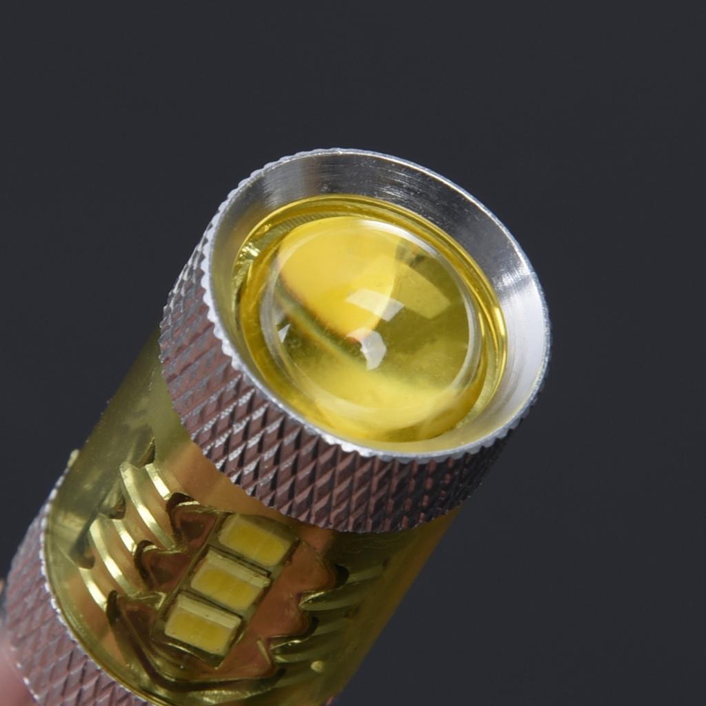 1 Pair 12-24V H3 16 LED Car Fog Light Bulb Truck Driving Foglight Yellow Hot