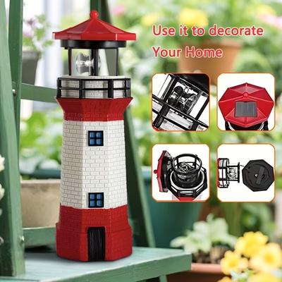 Garden/Courtyard/Balcony/Landscape Lighting Solar-Powered Rotating Tower Lights Lawn Lights Outdoor Decorative Lights