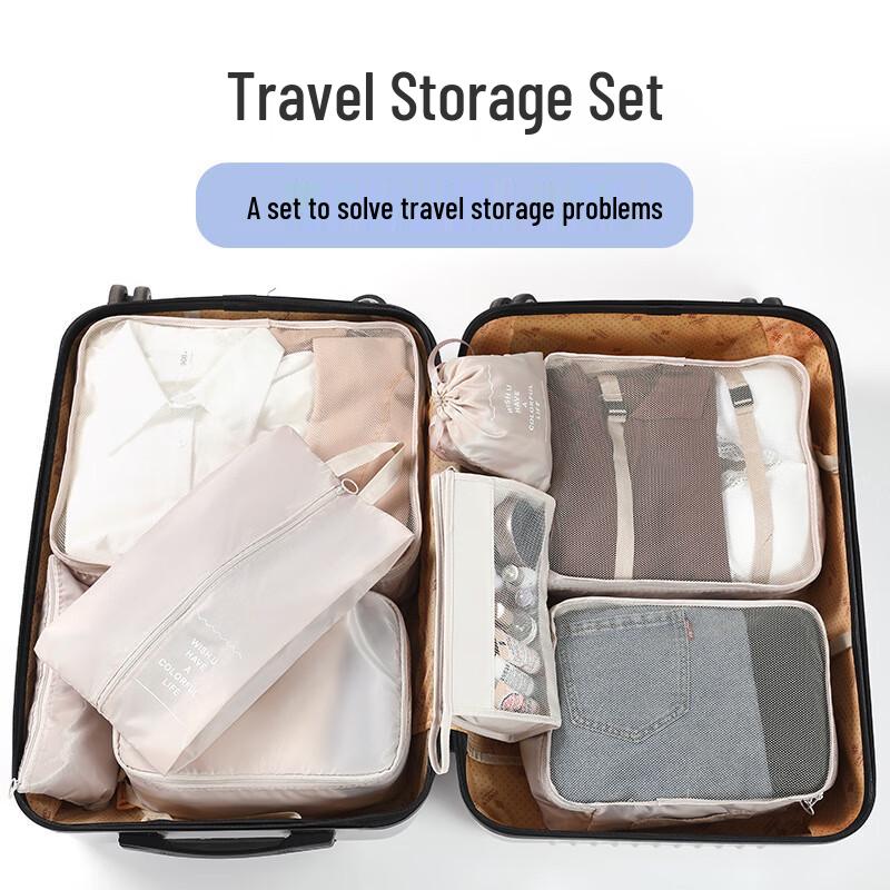 Portable Travel Organizer 8-Piece Set