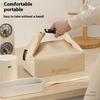 Portable Buckle Lunch Box Oxford Insulation Bag Large Capacity Insulation Handbag Student Work Lunch Lunch Bag Cooling Tote