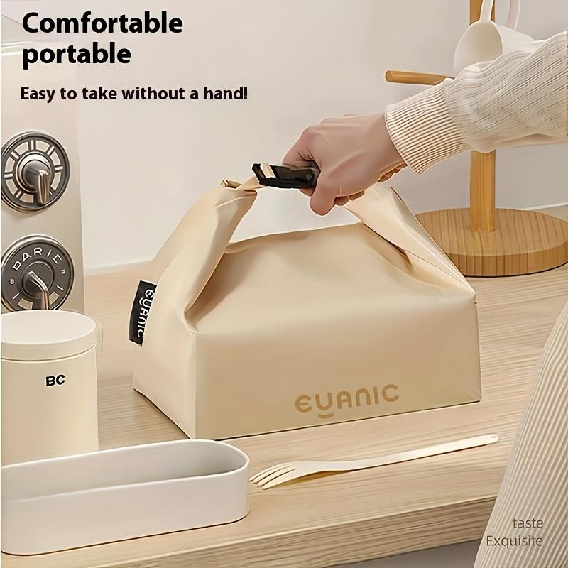 Portable Buckle Lunch Box Oxford Insulation Bag Large Capacity Insulation Handbag Student Work Lunch Lunch Bag Cooling Tote