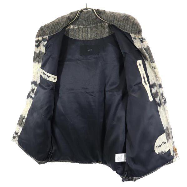 CASSAVES Print knit Down vest M Beige x gray Men's Used