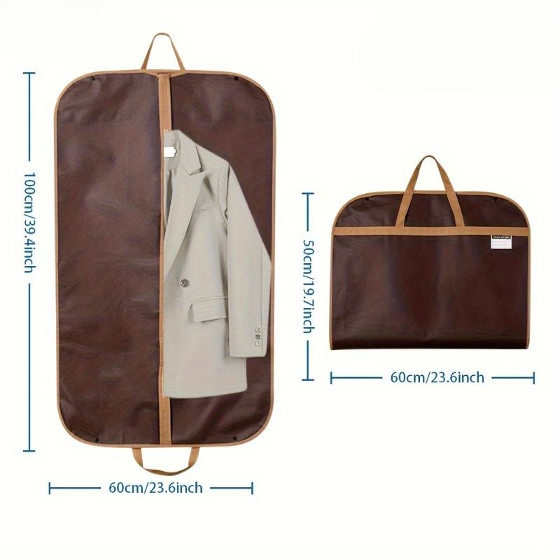 Durable Garment Bags with Zipper Closure - Portable & Foldable, Dustproof Suit Covers for Wedding Dresses, Clothes Storage
