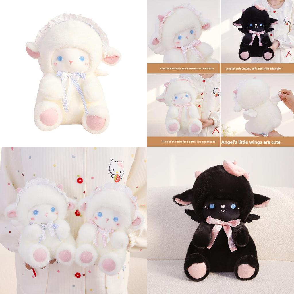 Sheep Plush Toy Soft Stuffed Animal For Sleep And Bed Decor