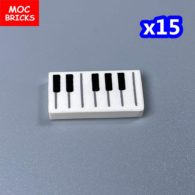 Non-Toxic Moc Bricks Suona Horn Music Score Singer Saxophone Bass Figure Musical Instruments Educatinal Building Blocks Kids Children Toys