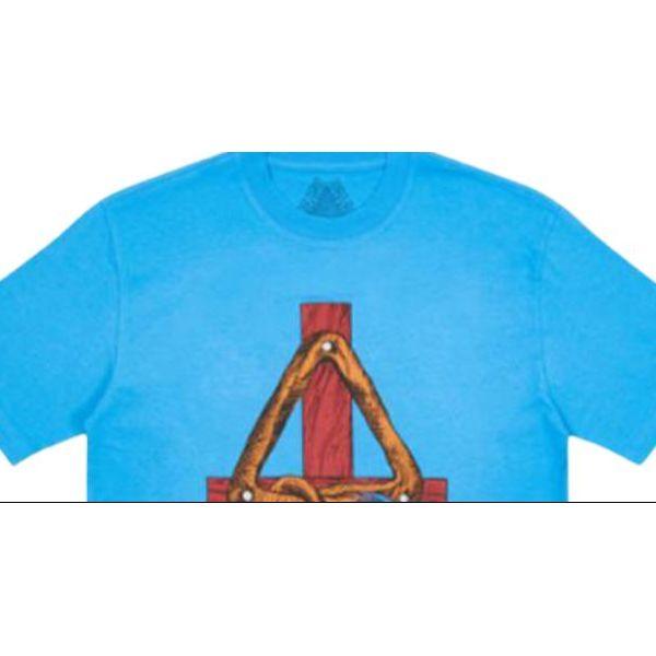 Palace Trust  T-Shirt With Animal Print Unisex Tops Blue P21TS250