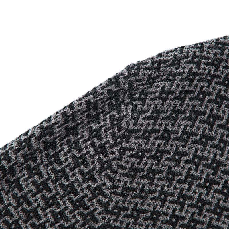 Seven Men's Wool-Blend Jacquard Crew Neck Sweater