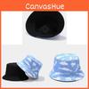 Blue Sky Clouds Reversible Fisherman Cap With Sunshade For Summer And Spring Active Wear