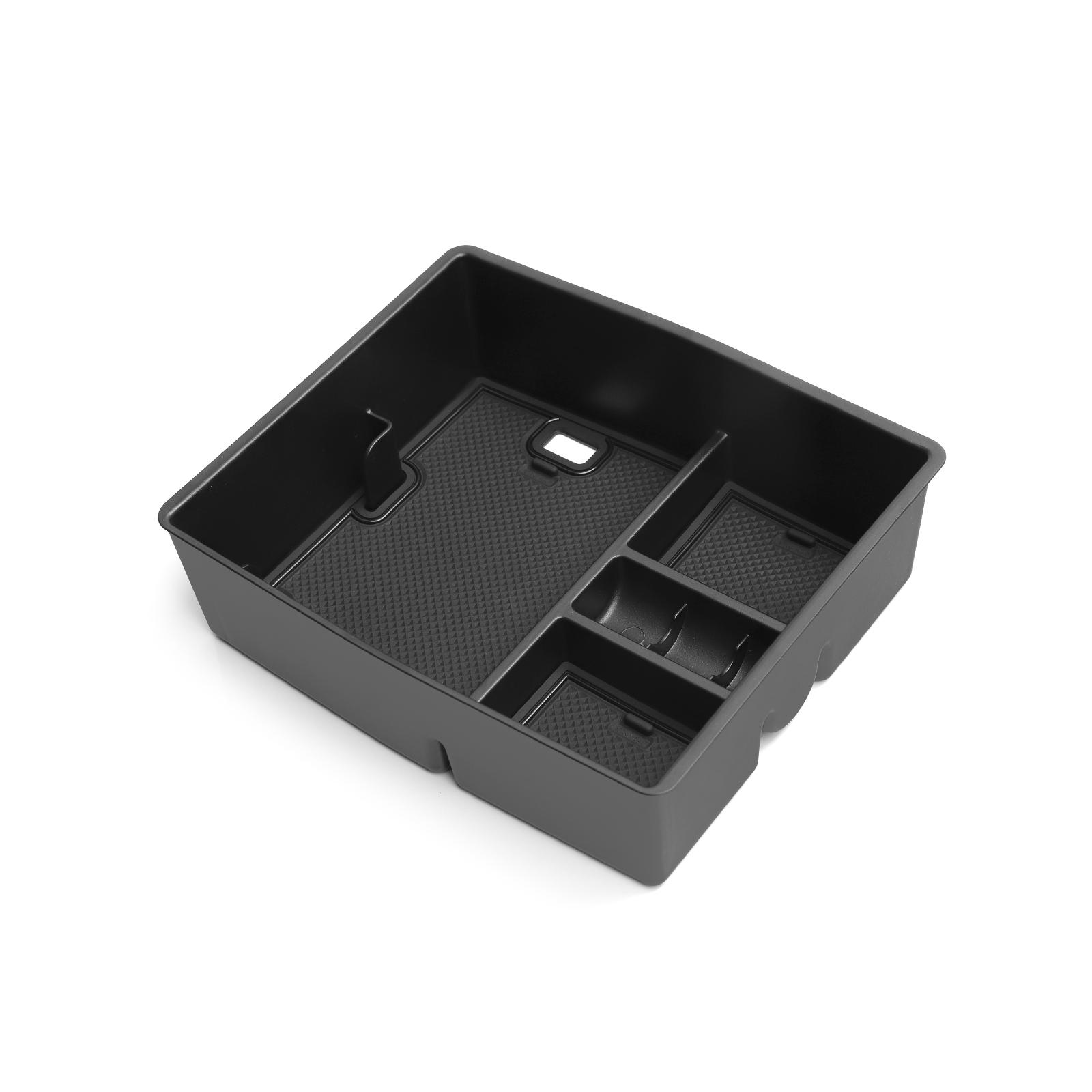 

Ящик для хранения в подлокотнике автомобиля Toyota Tacoma 2025 2025 Центральная консоль Лоток Органайзер Аксессуары для интерьера Tidying Черный