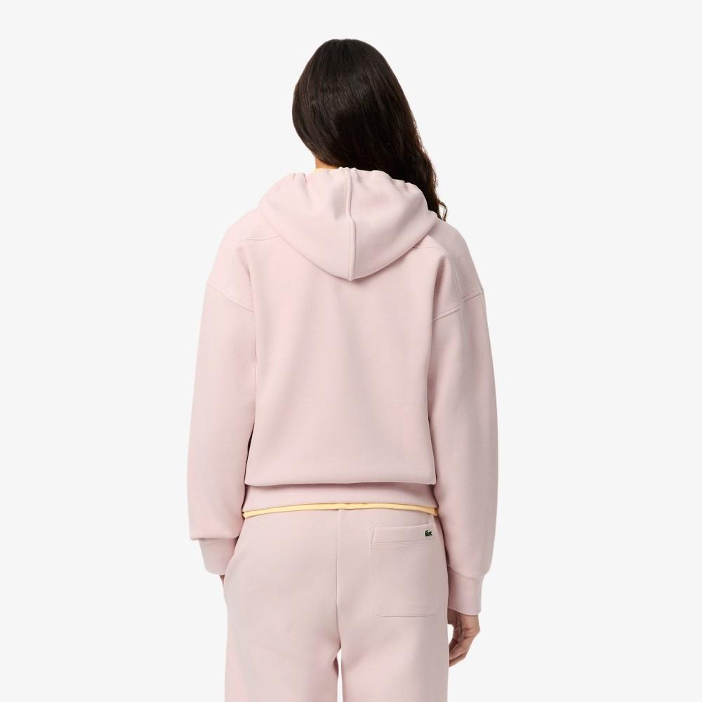 Lacoste Women's Double-Face Pique Hooded Zip-Up Sweatshirt SF5272-55NADY
