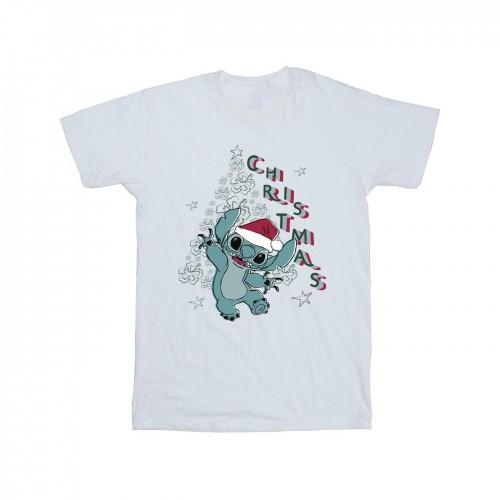 Lilo & Stitch Girls Christmas Tree Cotton T-Shirt