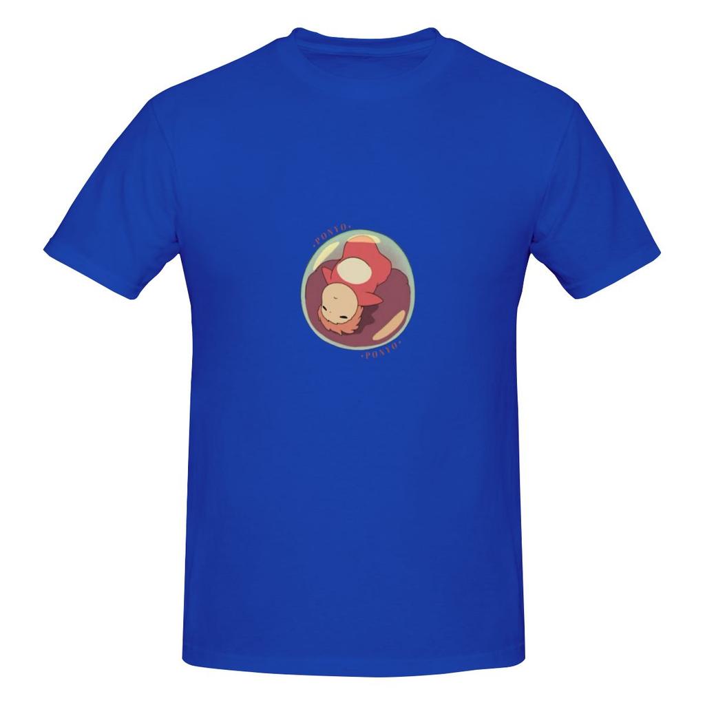 Funny Ponyo Movie Sticker Tag Unisexs Tshirt Printed Tops Are Loose And Slim Fit Unisexs Tshirts