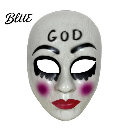Nicht stickige Maske für langes Tragen Gruselige Halloween-Maske für Erwachsene Horror Realistisches Cosplay Party Gealtertes texturiertes Zubehör Gruselige Vollgesichts-Maskerade