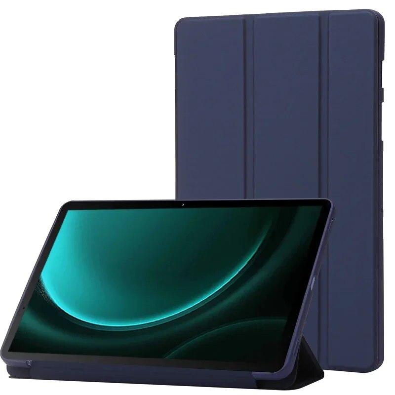 Klappständer Magnetische weiche Silikon-Tablet-Rückseite für Samsung Tab S9 FE S9FE plus Stoßfeste Hülle