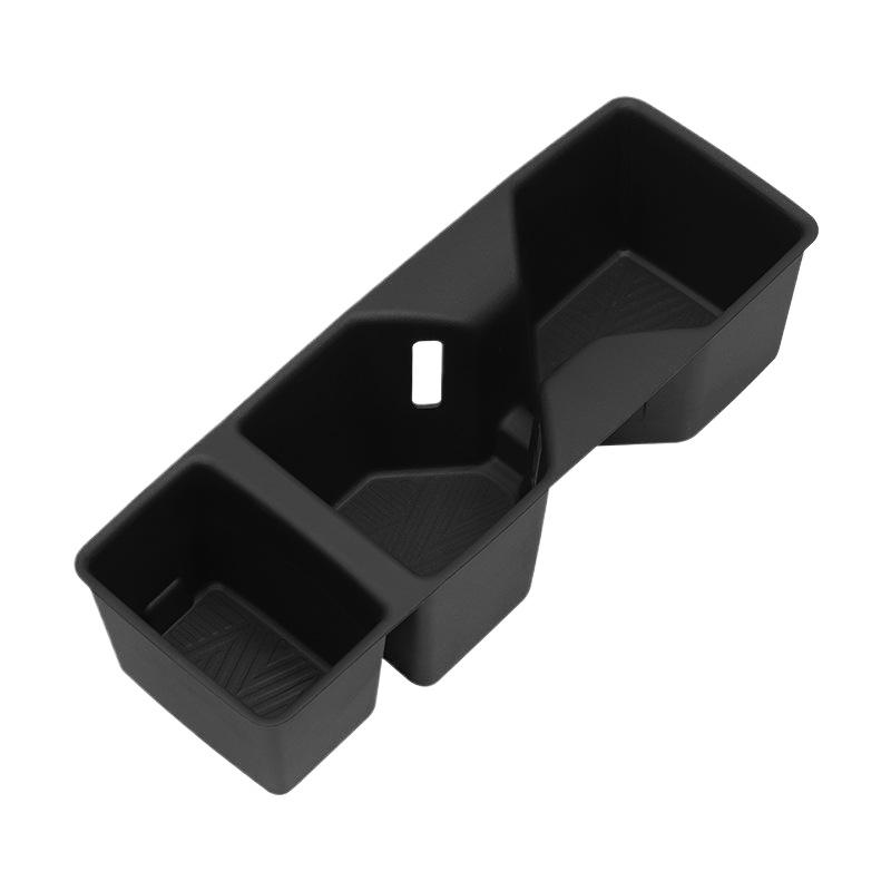 

Water Cup Holder Car Accessories Silicone Shock-Absorbing Drinks Holder Storage Box Tidying Tray For Sorento 2025-2025 чёрный