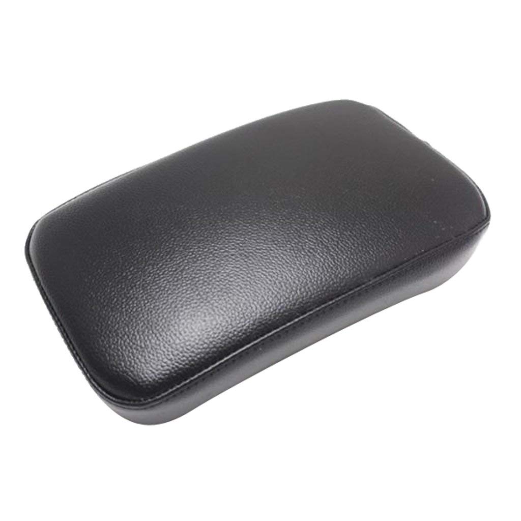 Karun Motorcycle Pillion Pad Seat with 6 Suction Cups, Artificial Leather, for Dyna, Sportster, Softail, and Touring