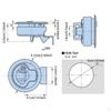 Cabinet Lock Pull Latch Locking Marine Boats Compact Hardware Versatile Accessories RV Round