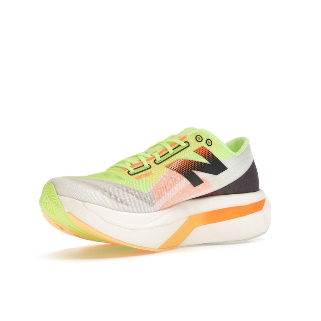 New Balance FuelCell SuperComp Elite v4 Hvit Lime Mango Damesneakers Bleket-Lime-Glow Hot-Mango WRCELLA4