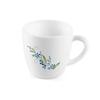 CELLO Microwave Safe Floral Mug Set For Tea Or Coffee Use With Leak Proof Design And Elegant Blue Creeper Pattern