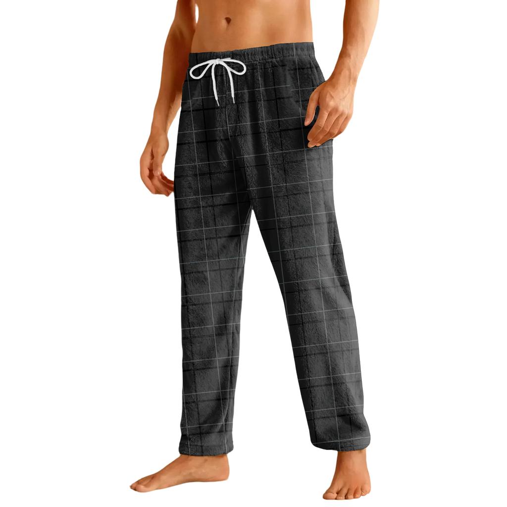 Men's Home Soft Pajama Pants Drawstring With Pockets Casual Sports Pants