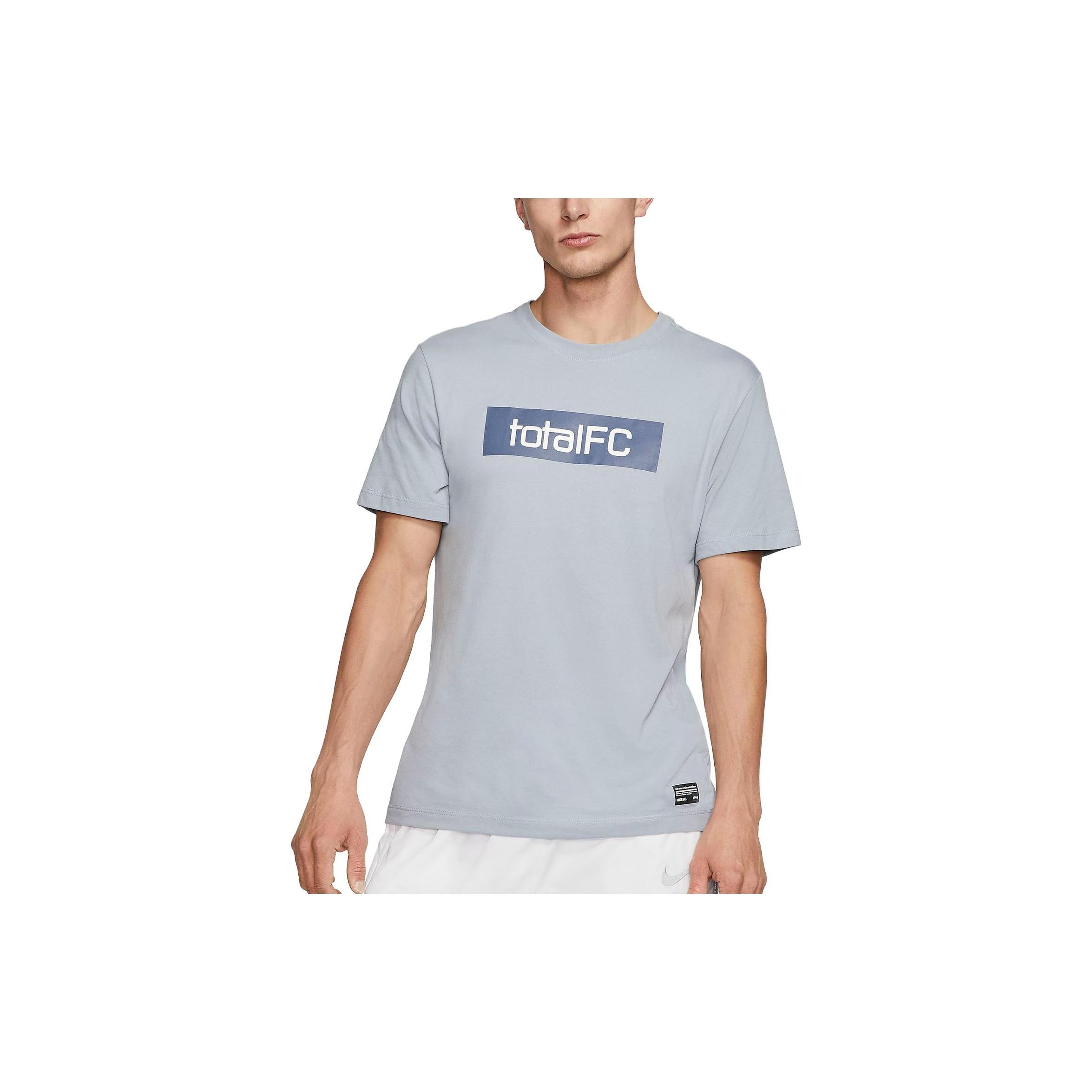 Nike F.C Dri-FIT Graphic Soccer T-shirt Grey Men s CD0168-464 M