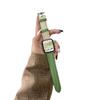 Compatible Starlight Lambskin Lychee Pattern Wristband for Apple Watch Series iWatch 3-9, SE
